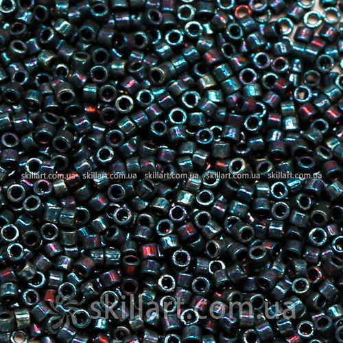 Бисер DB-1003 Miyuki Delica Beads 11/0 (радужный, черный)
